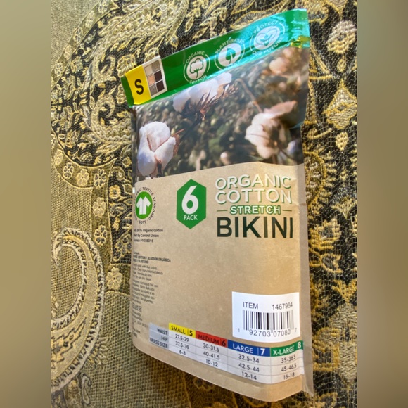 6 Pack of Organic Bikini Style Underwear 🩲 Plant 🌱 Based Dyes Felina - Picture 9 of 11